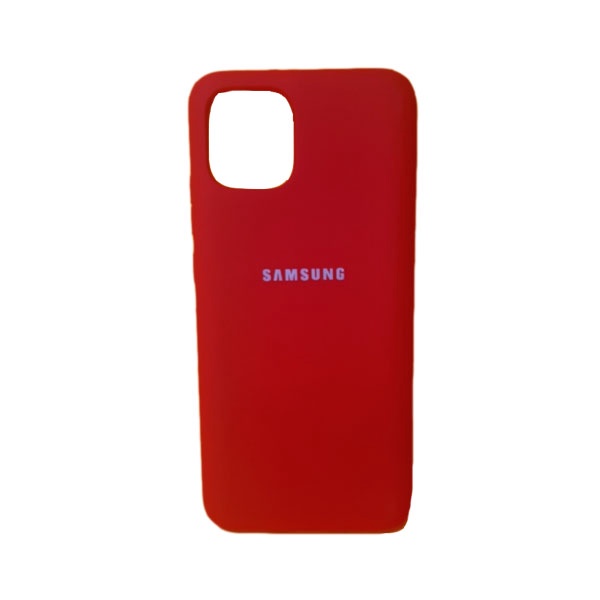 CARATULA SILICON TIPO ORIGINAL C/LOGO SAMSUNG A03/A04E ROJA