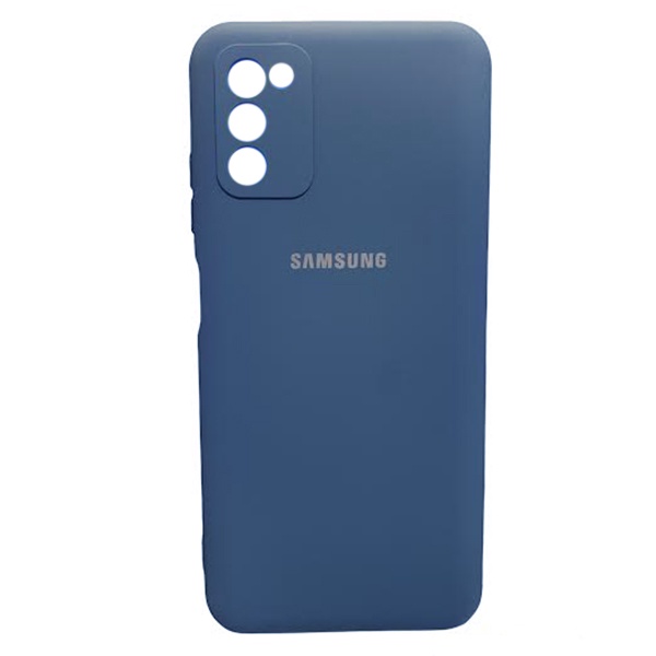 CARATULA SILICON TIPO ORIGINAL C/LOGO SAMSUNG A03s AZUL