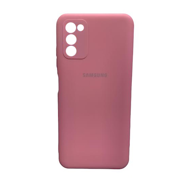 CARATULA SILICON TIPO ORIGINAL C/LOGO SAMSUNG A03s ROSA
