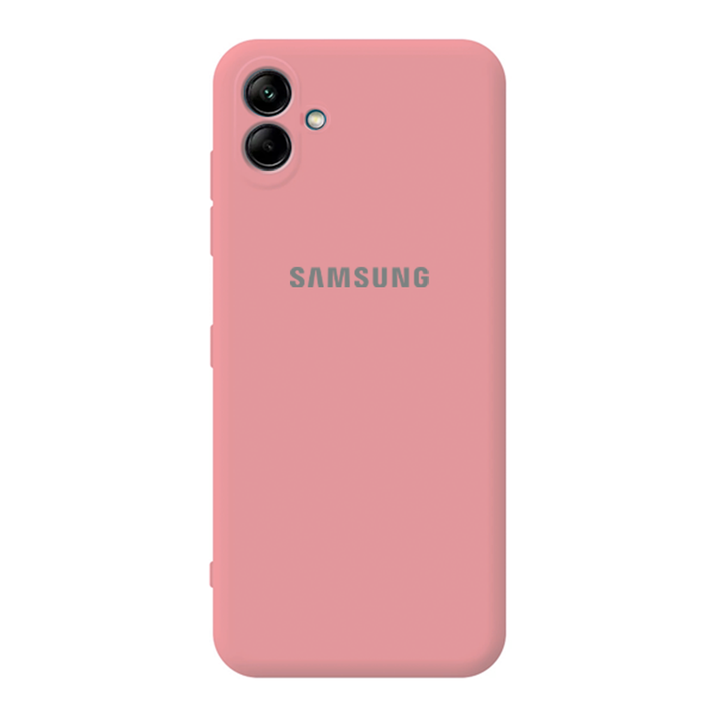 CARATULA SILICON TIPO ORIGINAL C/LOGO SAMSUNG A04 ROSA