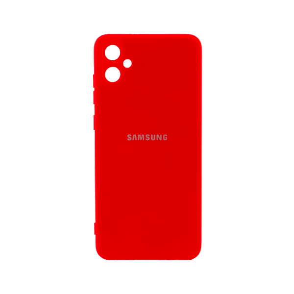 CARATULA SILICON TIPO ORIGINAL C/LOGO SAMSUNG A05 ROJA