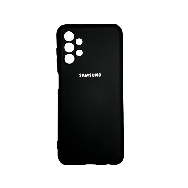 CARATULA SILICON TIPO ORIGINAL C/LOGO SAMSUNG A13 4G NEGRA