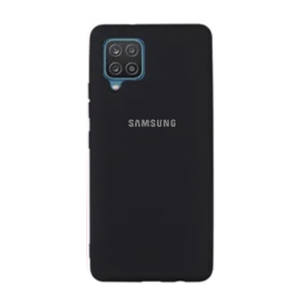 CARATULA SILICON TIPO ORIGINAL C/LOGO SAMSUNG A22 4G NEGRA