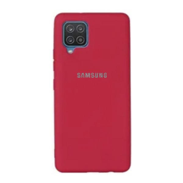 CARATULA SILICON TIPO ORIGINAL C/LOGO SAMSUNG A22 4G ROJA