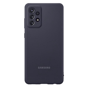 CARATULA SILICON TIPO ORIGINAL C/LOGO SAMSUNG A72 NEGRA