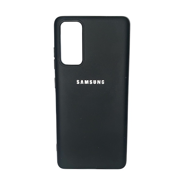CARATULA SILICON TIPO ORIGINAL C/LOGO SAMSUNG S20 FE NEGRA