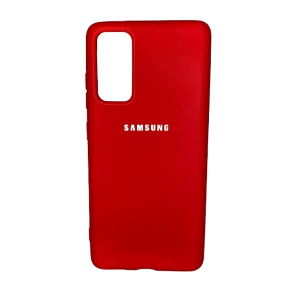 CARATULA SILICON TIPO ORIGINAL C/LOGO SAMSUNG S20 FE ROJA