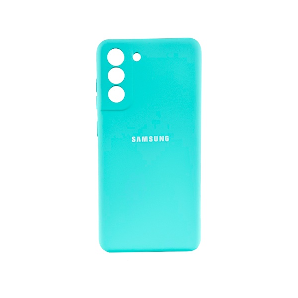 CARATULA SILICON TIPO ORIGINAL C/LOGO SAMSUNG S21 FE MENTA