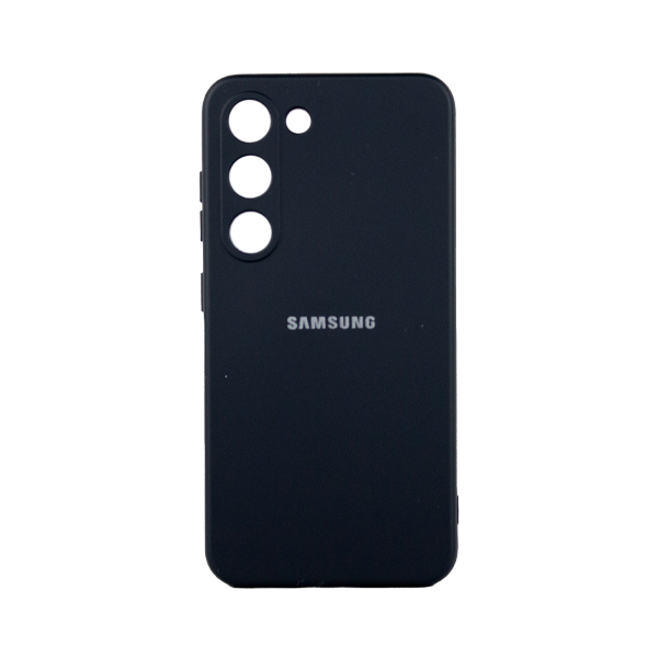 CARATULA SILICON TIPO ORIGINAL C/LOGO SAMSUNG S23 NEGRA