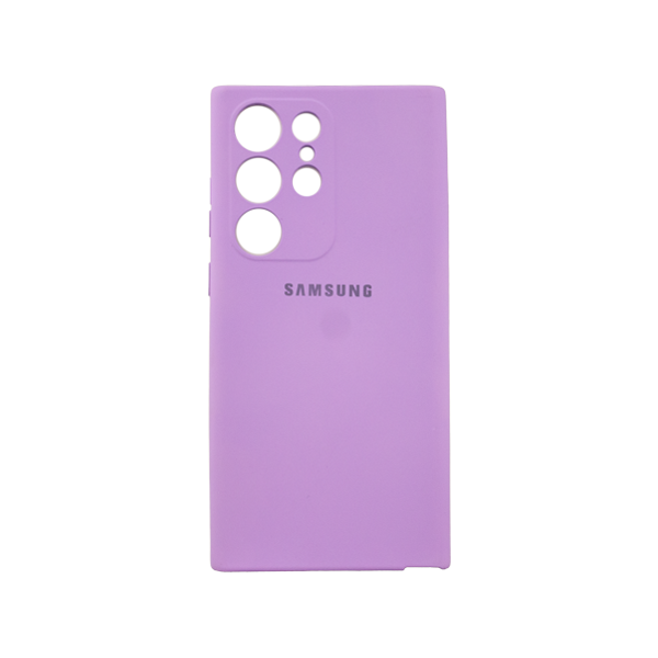 CARATULA SILICON TIPO ORIGINAL C/LOGO SAMSUNG S23 ULTRA LILA