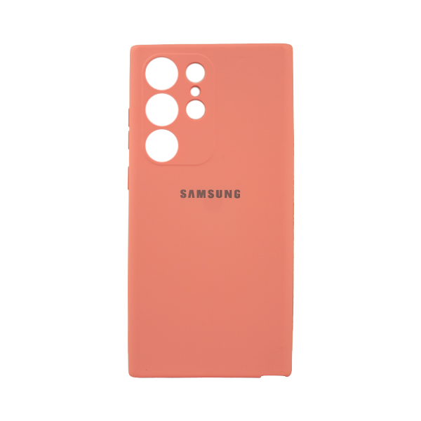 CARATULA SILICON TIPO ORIGINAL C/LOGO SAMSUNG S23 ULTRA ROSA