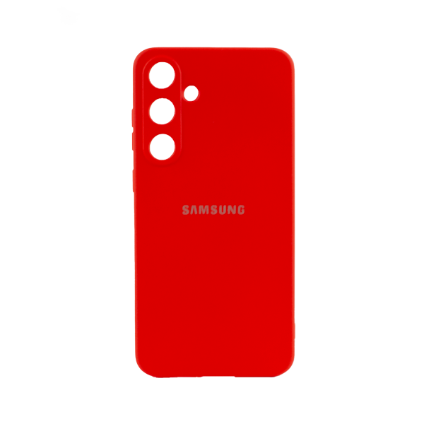 CARATULA SILICON TIPO ORIGINAL C/LOGO SAMSUNG S24 PLUS ROJA