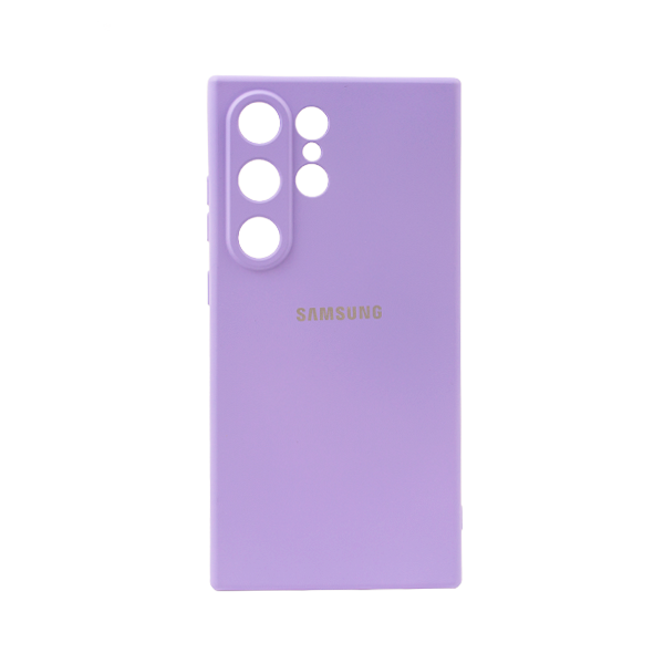 CARATULA SILICON TIPO ORIGINAL C/LOGO SAMSUNG S24 ULTRA LILA
