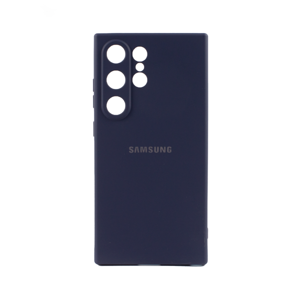 CARATULA SILICON TIPO ORIGINAL C/LOGO SAMSUNG S24 ULTRA NAVY