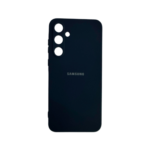 CARATULA SILICON TIPO ORIGINAL C/LOGO SAMSUNG S25/S24 PLUS NEGRA
