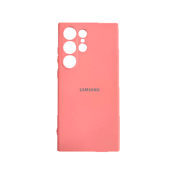 CARATULA SILICON TIPO ORIGINAL C/LOGO SAMSUNG S25 ULTRA ROSA