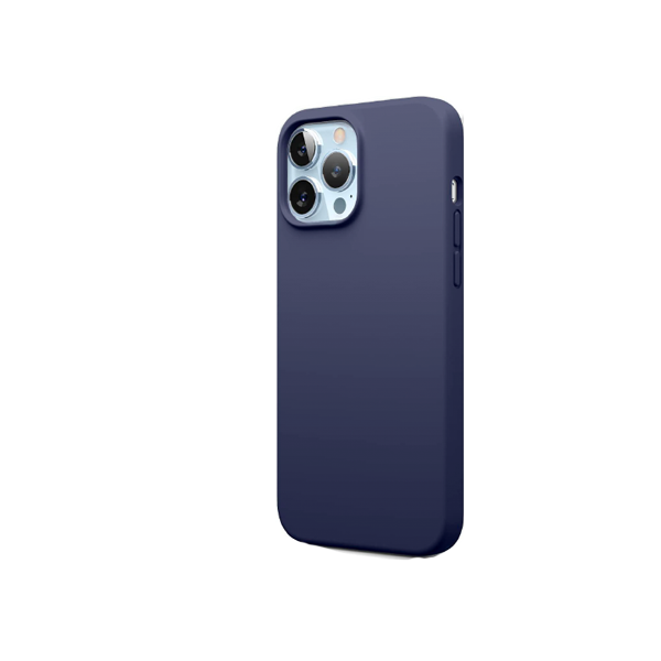 CARATULA SILICON TIPO ORIGINAL S/LOGO IPHONE 13 PRO MAX/12 PRO MAX AZUL REY