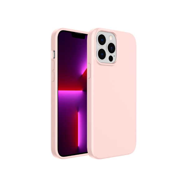 CARATULA SILICON TIPO ORIGINAL S/LOGO IPHONE 13 PRO MAX/12 PRO MAX ROSA