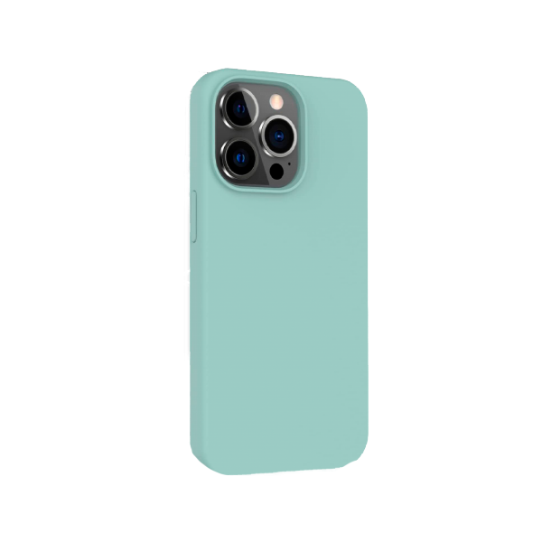 CARATULA SILICON TIPO ORIGINAL S/LOGO IPHONE 14 PRO MENTA