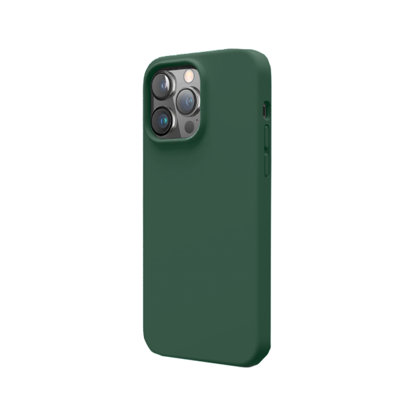 CARATULA SILICON TIPO ORIGINAL S/LOGO IPHONE 14/13/12 PRO MAX VERDE OSCURO
