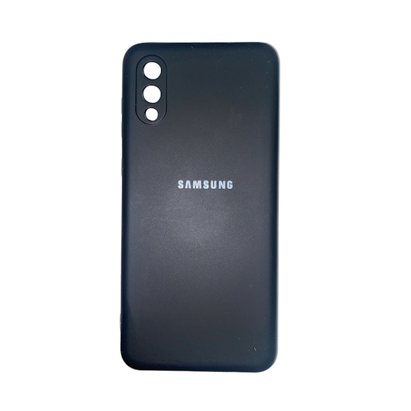 CARATULA SILICON TIPO ORIGINAL SAMSUNG A02 NEGRA