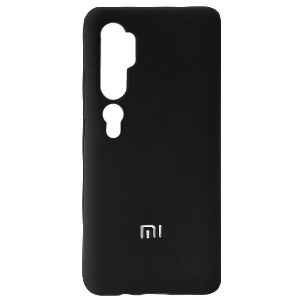 CARATULA SILICON TIPO ORIGINAL XIAOMI Mi NOTE 10 NEGRA