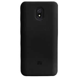 CARATULA SILICON TIPO ORIGINAL XIAOMI REDMI NOTE 8A NEGRA