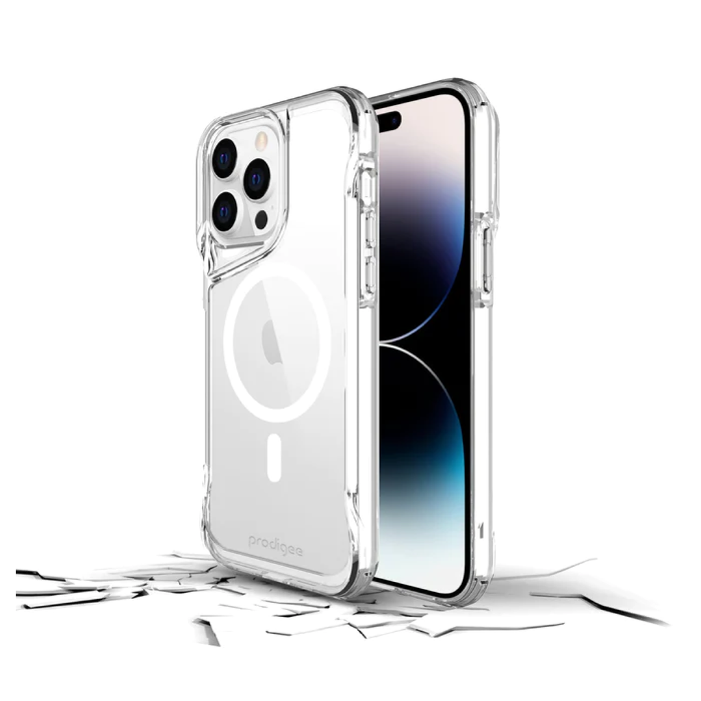 CARATULA SUPER HERO + MAG IPHONE 15 PRO MAX CLEAR PRODIGEE
