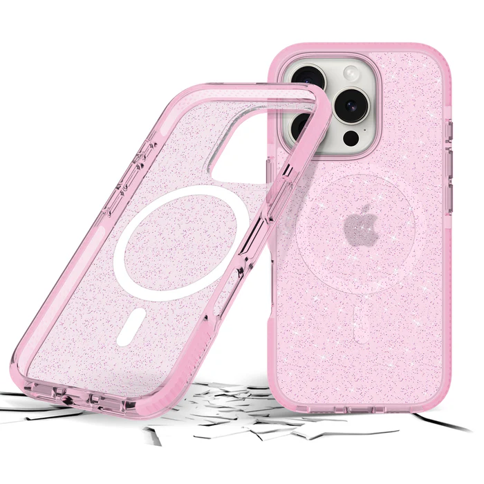 CARATULA SUPERSTAR + MAG IPHONE 16 PRO ROSE PRODIGEE