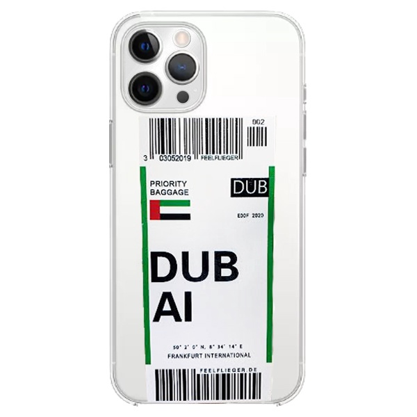 CARATULA TPU AEROPUERTO DUBAI IPHONE 12 TRANSPARENTE