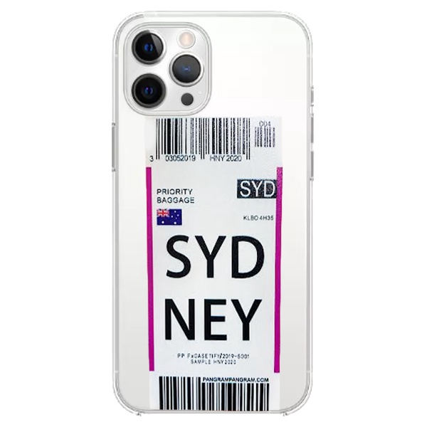 CARATULA TPU AEROPUERTO SYDNEY IPHONE 12 TRANSPARENTE