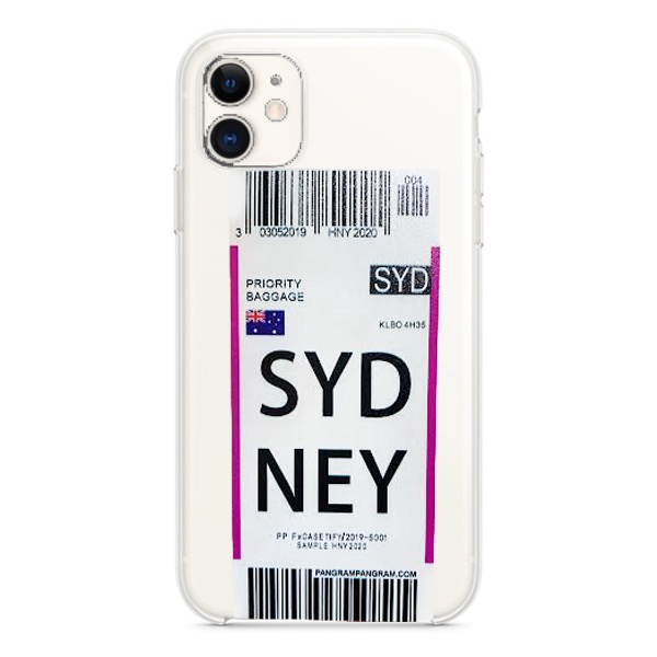 CARATULA TPU AEROPUERTO SYDNEY IPHONE 13 TRANSPARENTE