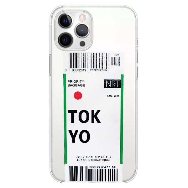 CARATULA TPU AEROPUERTO TOKYO IPHONE 12 TRANSPARENTE