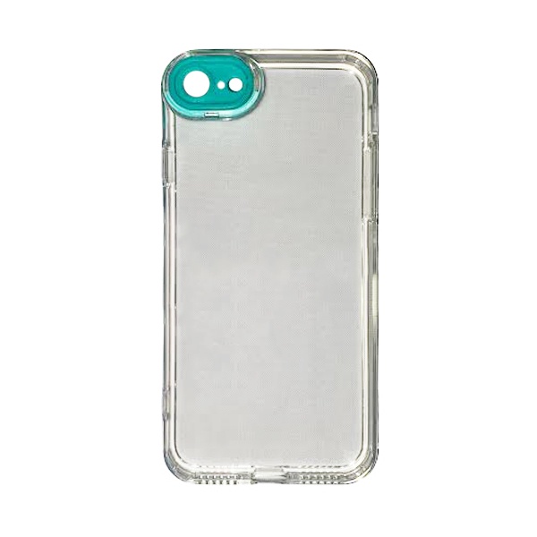 CARATULA TPU CAMCOLOR IPHONE 7/8/SE2/SE3 TRANSPARENTE AQUA