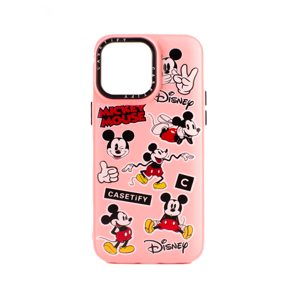 CARATULA TPU DISENO IPHONE 14/13/12 PRO MAX MICKEY ROSA