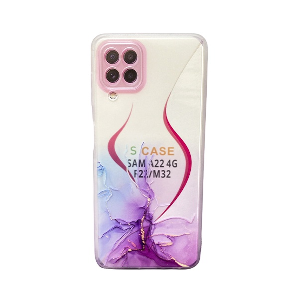 CARATULA TPU DISENO SAMSUNG A22 4G ROSA/AZUL