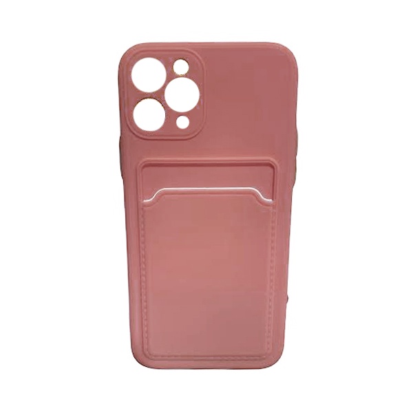 CARATULA TPU TARJETERO IPHONE 11 PRO ROSA
