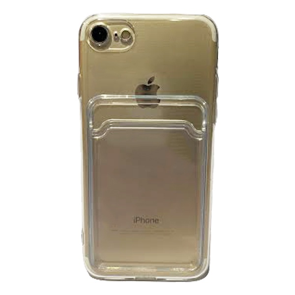CARATULA TPU TARJETERO IPHONE 7/8/SE2/SE3 TRANSPARENTE