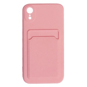 CARATULA TPU TARJETERO IPHONE XR ROSA