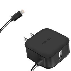 CARGADOR DE PARED LIGHTNING CON PUERTO USB