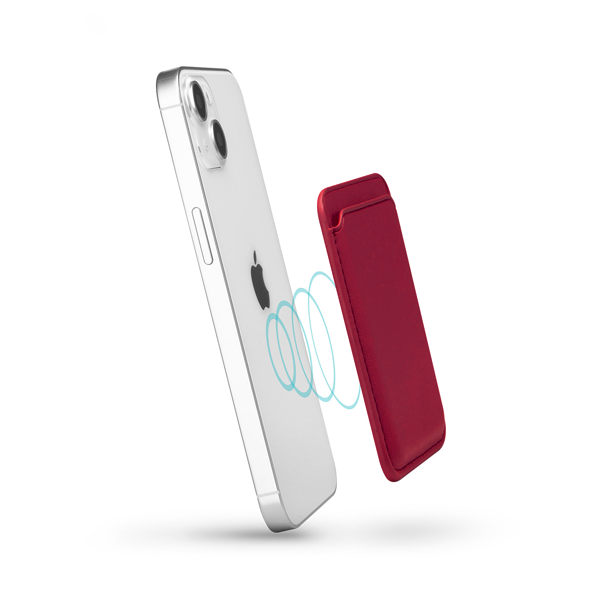 CARTERA MAGSAFE TIPO ORIGINAL CEREZA