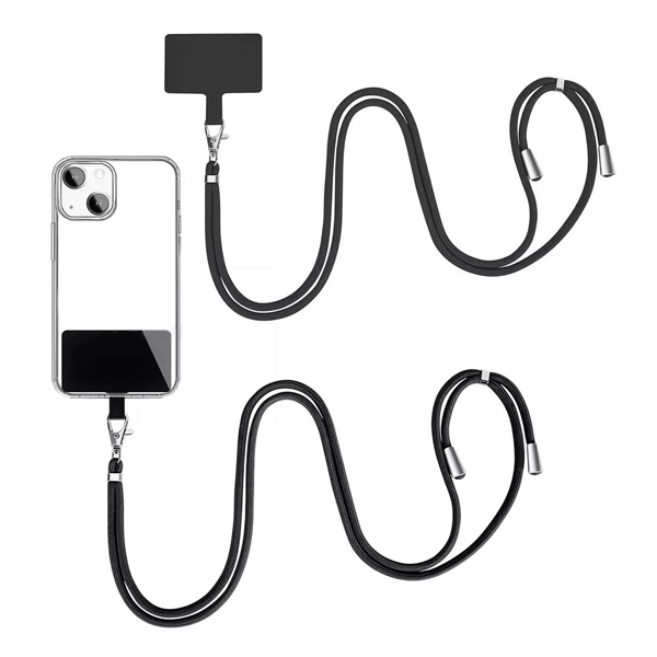 CORREA AJUSTABLE PARA CELULAR NEGRO