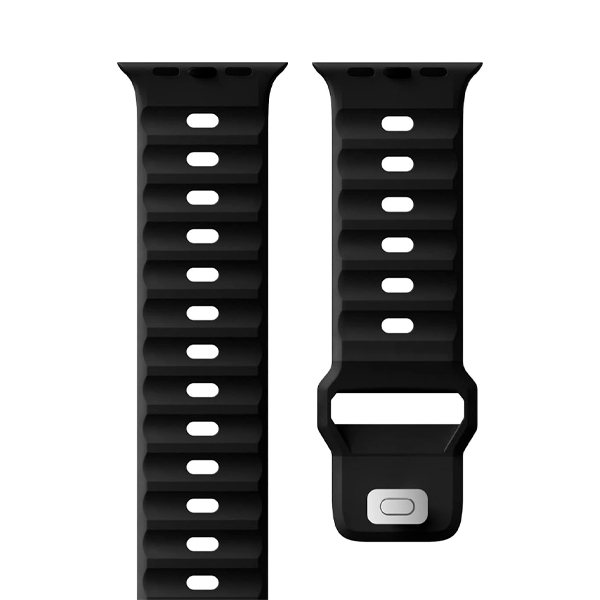 CORREA SILICON SPORT APPLE WATCH ULTRA 45-49mm NEGRA