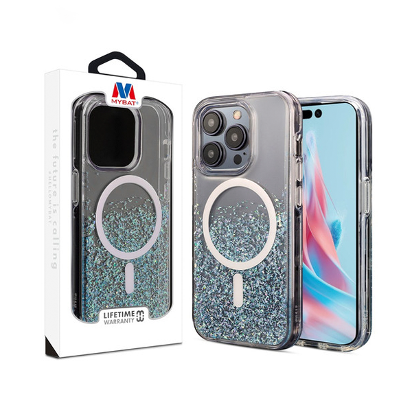 ESTUCHE DAZZLE MAGSAFE IPHONE 15 PRO MAX SAPPHIRE SKIES MYBAT