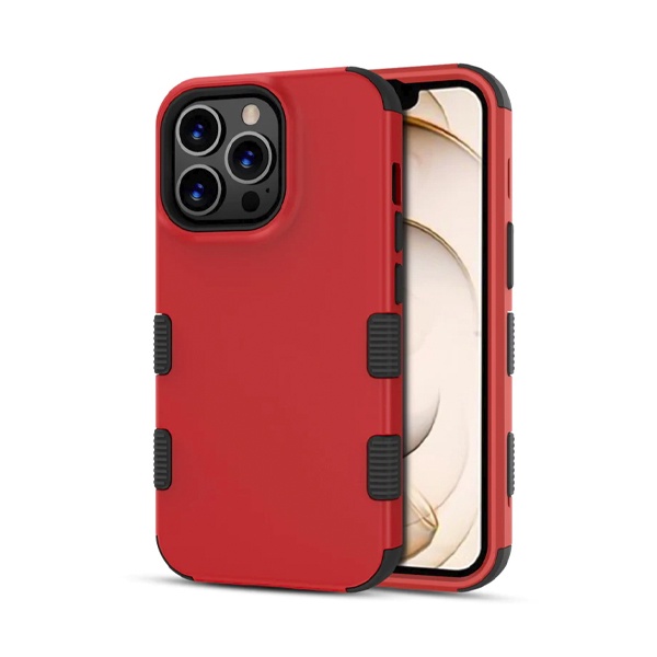 ESTUCHE HIBRIDO TUFF IPHONE 15/14 PLUS ROJO MYBAT PRO