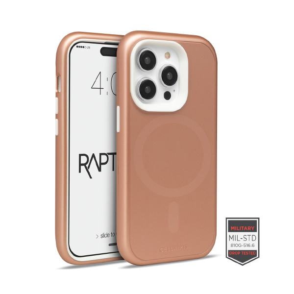 ESTUCHE RAPTURE ELITE + MAG IPHONE 14 PRO ROSE GOLD MATTE 83-0028007