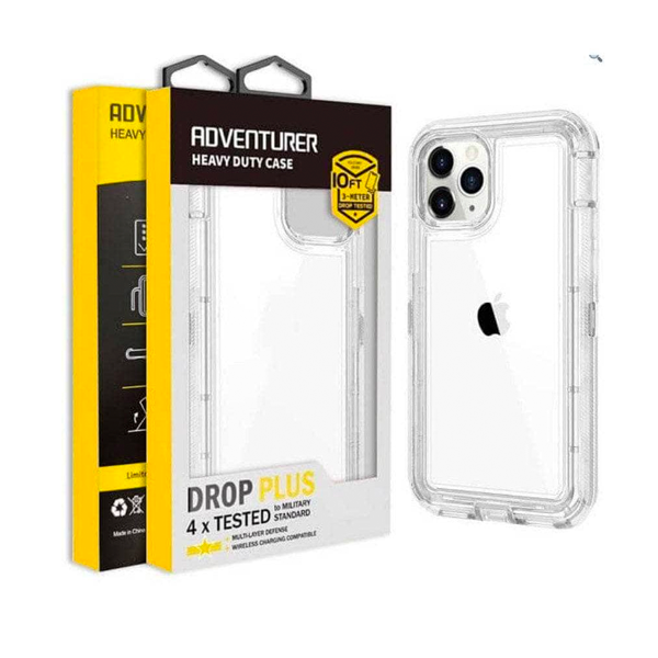 ESTUCHE TIPO DEFENDER IPHONE 15 PRO MAX TRANSPARENTE