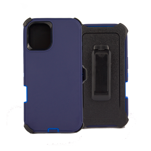 ESTUCHE TIPO DEFENDER IPHONE 16 PLUS AZUL CON CLIP