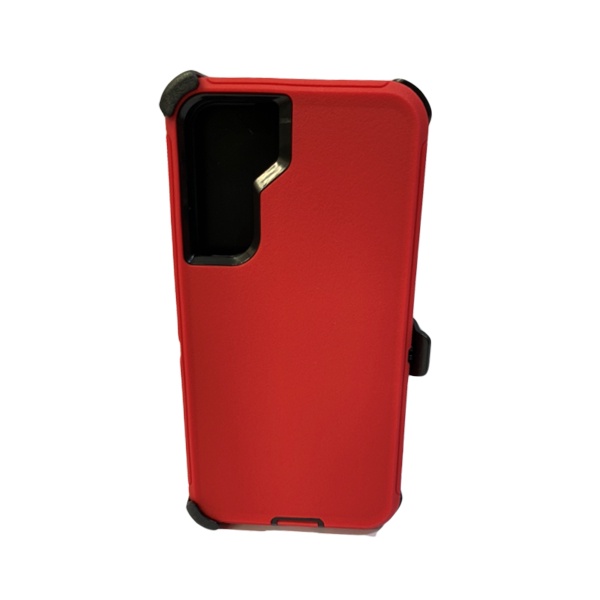 ESTUCHE TIPO DEFENDER SAMSUNG S22 ROJO CON CLIP
