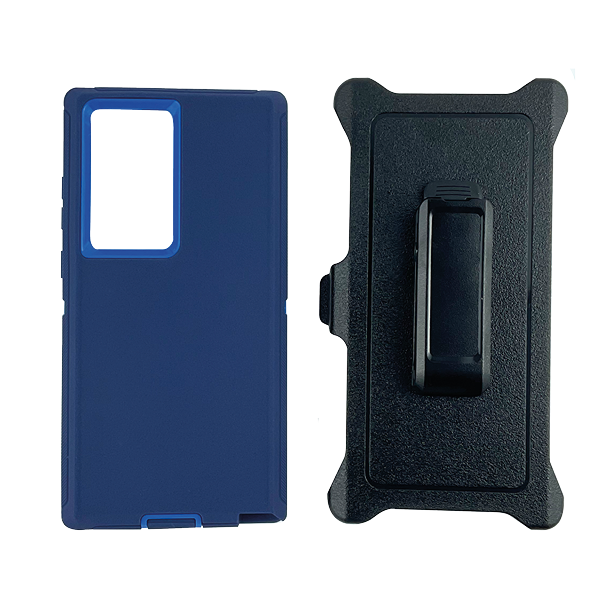 ESTUCHE TIPO DEFENDER SAMSUNG S23 ULTRA AZUL CON CLIP